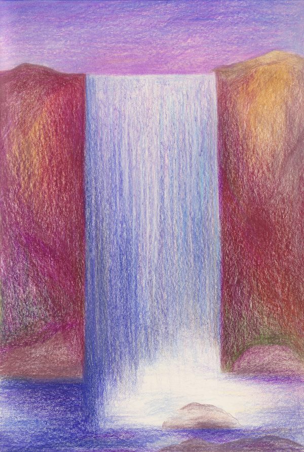 Vertical River of Light